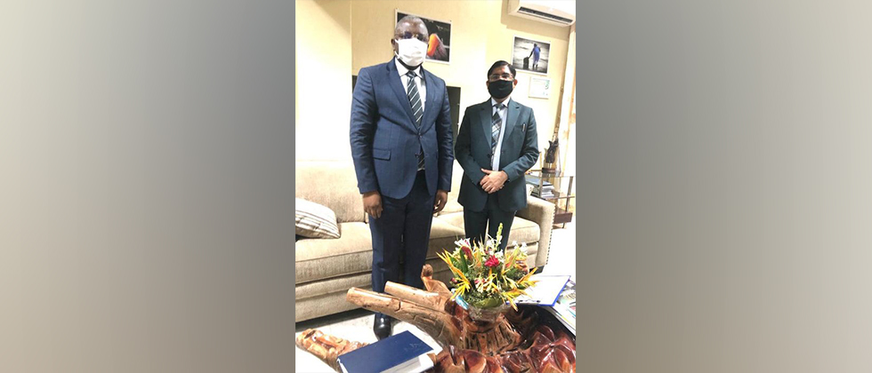  Ambassador Sanjiv Tandon called on Minister of Culture & Tourism Dr. Kossi Lamadokou on 21 January 2022. Discussed ways to promote cultural exchange & explore opportunities in the tourism sector between India and Togo. Also briefed about Discover India event on 28-29 Jan with one of focus areas being tourism & culture