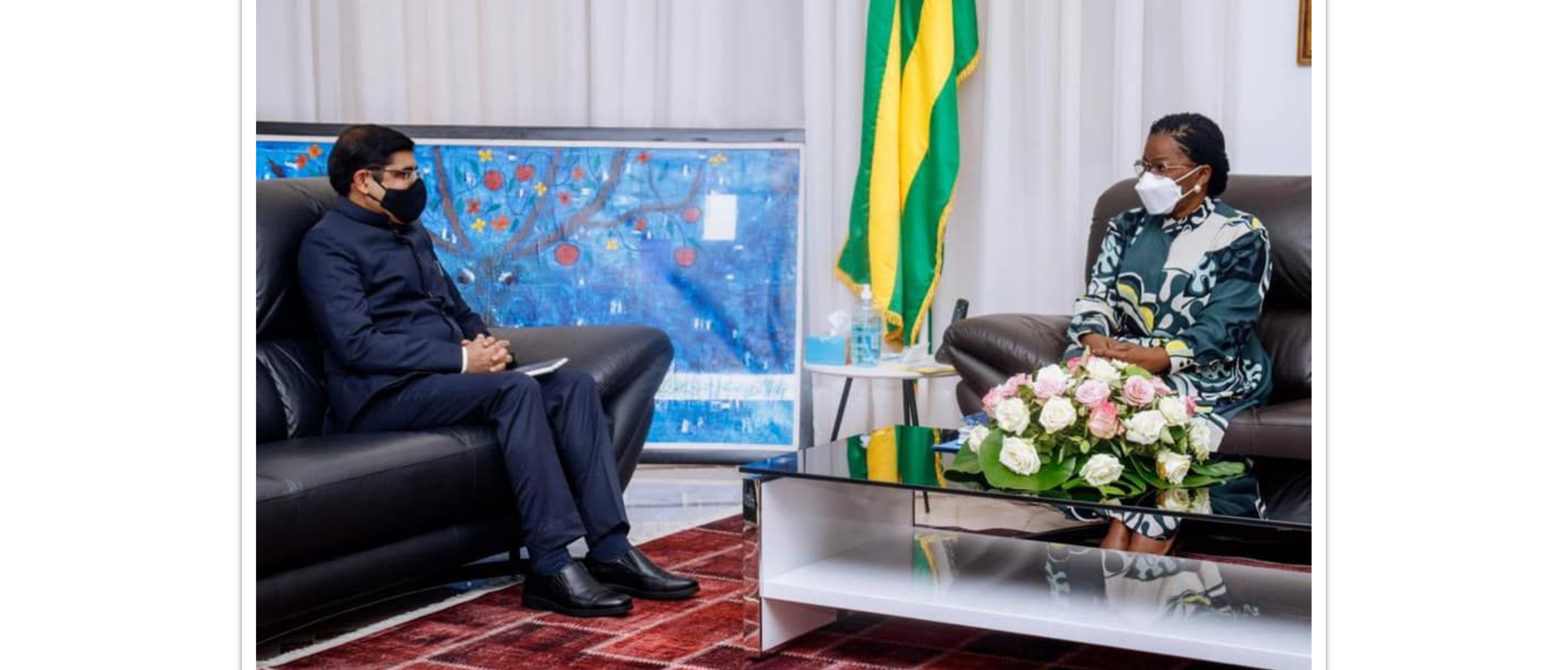  Ambassador Sanjiv Tandon called on Prime Minister of Togo H.E Victoire Tomégah-Dogbé on 13 January 2022. They discussed ongoing as well as new areas of India-Togo cooperation